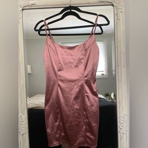 Barbie pink metallic mini dress!